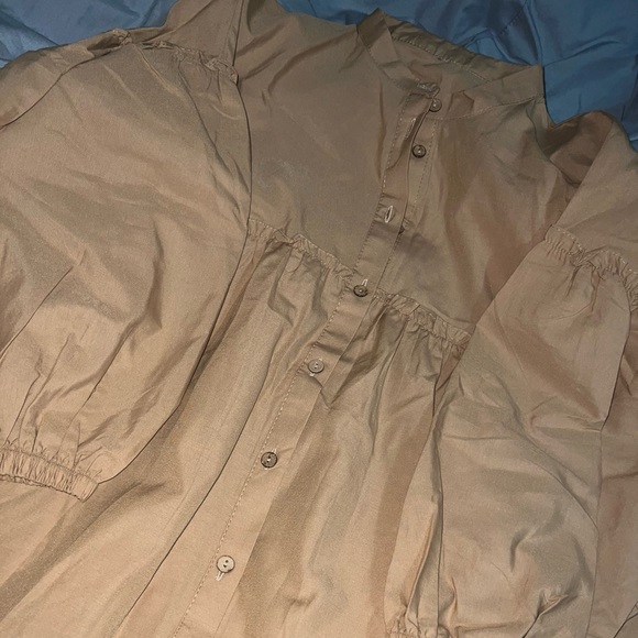 Brown midi dress - Picture 2 of 3